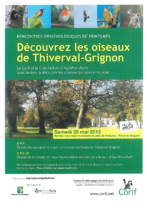 Découvrez les oiseaux de Thiverval-Grignon